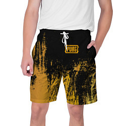 Шорты на шнурке мужские PUBG: Yellow Colour, цвет: 3D-принт