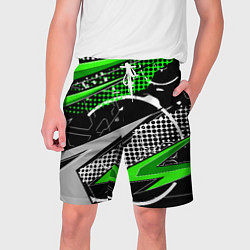Мужские шорты Black and green corners