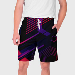 Шорты на шнурке мужские Modern Geometry, цвет: 3D-принт