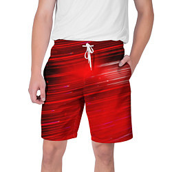 Шорты на шнурке мужские Красный свет, цвет: 3D-принт