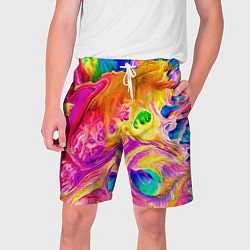 Шорты на шнурке мужские TIE DYE, цвет: 3D-принт