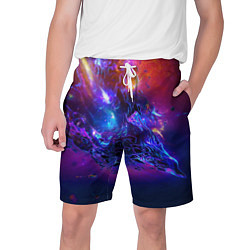Шорты на шнурке мужские SPACE ABSTRACT, цвет: 3D-принт