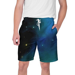 Шорты на шнурке мужские Туманный космос, цвет: 3D-принт