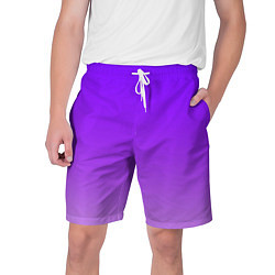 Шорты на шнурке мужские Фиолетовый космос, цвет: 3D-принт