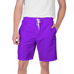 Шорты на шнурке мужские Фиолетовый, цвет: 3D-принт