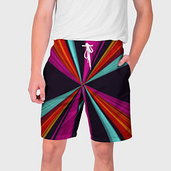 Шорты на шнурке мужские Полосы, цвет: 3D-принт