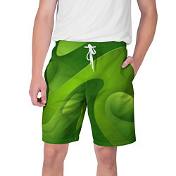 Мужские шорты 3d Green abstract