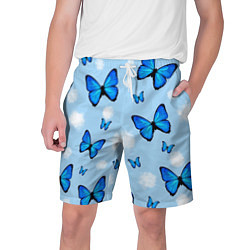 Шорты на шнурке мужские Бабочки Моргенштерна, цвет: 3D-принт