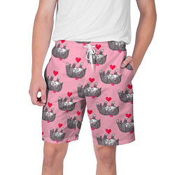 Мужские шорты Пиксельные котики