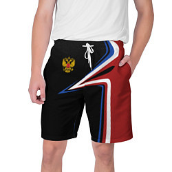 Шорты на шнурке мужские РОССИЯ RUSSIA UNIFORM, цвет: 3D-принт