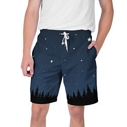 Шорты на шнурке мужские Ночное небо, цвет: 3D-принт