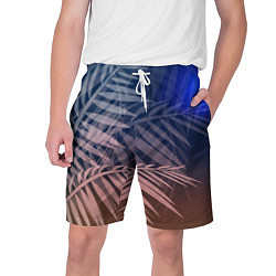 Шорты на шнурке мужские Тропическая ночь, цвет: 3D-принт