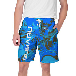 Шорты на шнурке мужские SUBARU BLUE СУБАРУ СПОРТ Z, цвет: 3D-принт