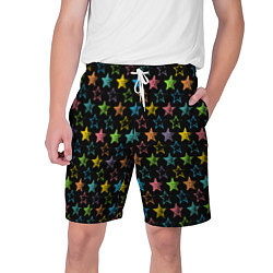 Шорты на шнурке мужские Парад звезд, цвет: 3D-принт