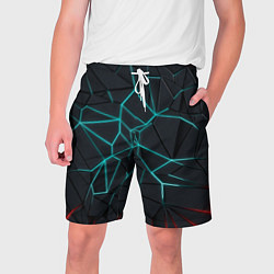 Шорты на шнурке мужские Геометрический фон, цвет: 3D-принт