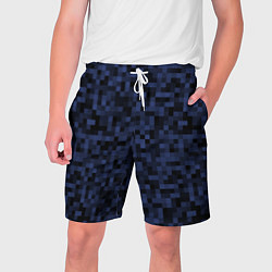 Шорты на шнурке мужские Темная пиксельная абстракция, цвет: 3D-принт