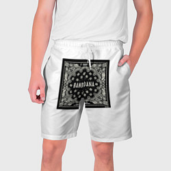 Шорты на шнурке мужские KIZARU BANDANA, цвет: 3D-принт