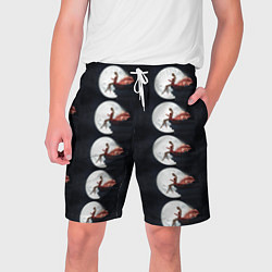 Шорты на шнурке мужские Лунная девушка, цвет: 3D-принт