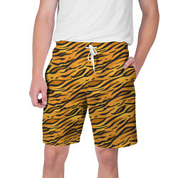 Шорты на шнурке мужские Тигровый Окрас Tiger, цвет: 3D-принт