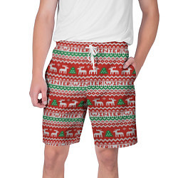 Мужские шорты Deer Christmas Pattern