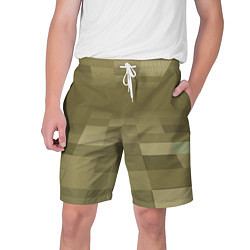 Шорты на шнурке мужские Пиксельный военный фон, цвет: 3D-принт