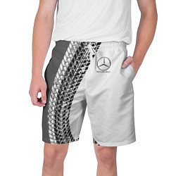 Шорты на шнурке мужские Mercedes-Benz дрифт, цвет: 3D-принт