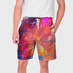 Шорты на шнурке мужские Сочные краски, цвет: 3D-принт