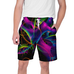 Мужские шорты Vanguard neon pattern Авангардный неоновый паттерн