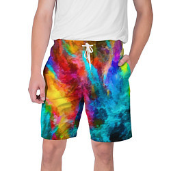 Мужские шорты Цветные всплески Экспрессионизм Абстракция Color S