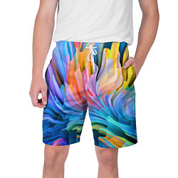 Шорты на шнурке мужские Красочный абстрактный паттерн Лето Colorful Abstra, цвет: 3D-принт