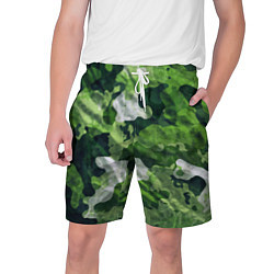 Шорты на шнурке мужские Camouflage Pattern Камуфляж Паттерн, цвет: 3D-принт