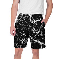 Мужские шорты Текстура чёрного мрамора Texture of black marble