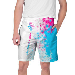 Шорты на шнурке мужские System of a Down Neon Gradient, цвет: 3D-принт