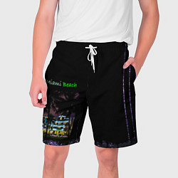 Шорты на шнурке мужские Ночной Майями, цвет: 3D-принт