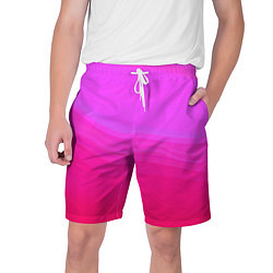 Шорты на шнурке мужские Neon pink bright abstract background, цвет: 3D-принт