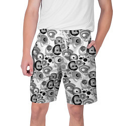 Мужские шорты Black and white sport pattern