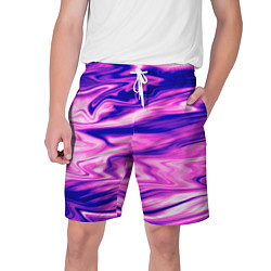 Мужские шорты Розово-фиолетовый мраморный узор