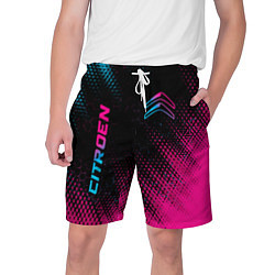 Шорты на шнурке мужские Citroen - Neon Gradient, цвет: 3D-принт