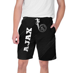 Мужские шорты Ajax sport на темном фоне: надпись, символ