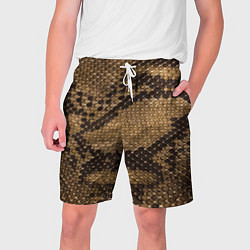 Шорты на шнурке мужские Кожа питона - fashion 2028, цвет: 3D-принт