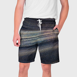 Шорты на шнурке мужские Волны блестящего тёмного песка, цвет: 3D-принт