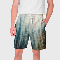 Мужские шорты Абстрактные водянистые паттерны и краски