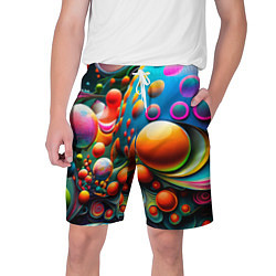 Мужские шорты Абстрактные космические шары