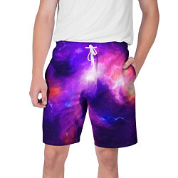 Шорты на шнурке мужские Бескрайнее космическое пространство, цвет: 3D-принт