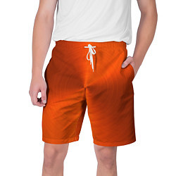 Мужские шорты Оранжевый волнообразный дисковый узор