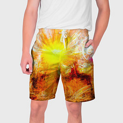 Шорты на шнурке мужские Солнечный день - абстракция, цвет: 3D-принт