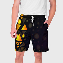 Мужские шорты Светящиеся треугольники боко