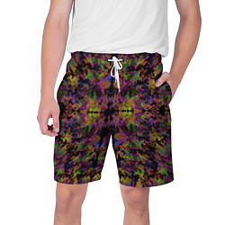 Шорты на шнурке мужские Цветная психоделика, цвет: 3D-принт