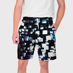Мужские шорты Неоновые кубы абстракция