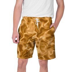 Шорты на шнурке мужские Золотой шелк, цвет: 3D-принт